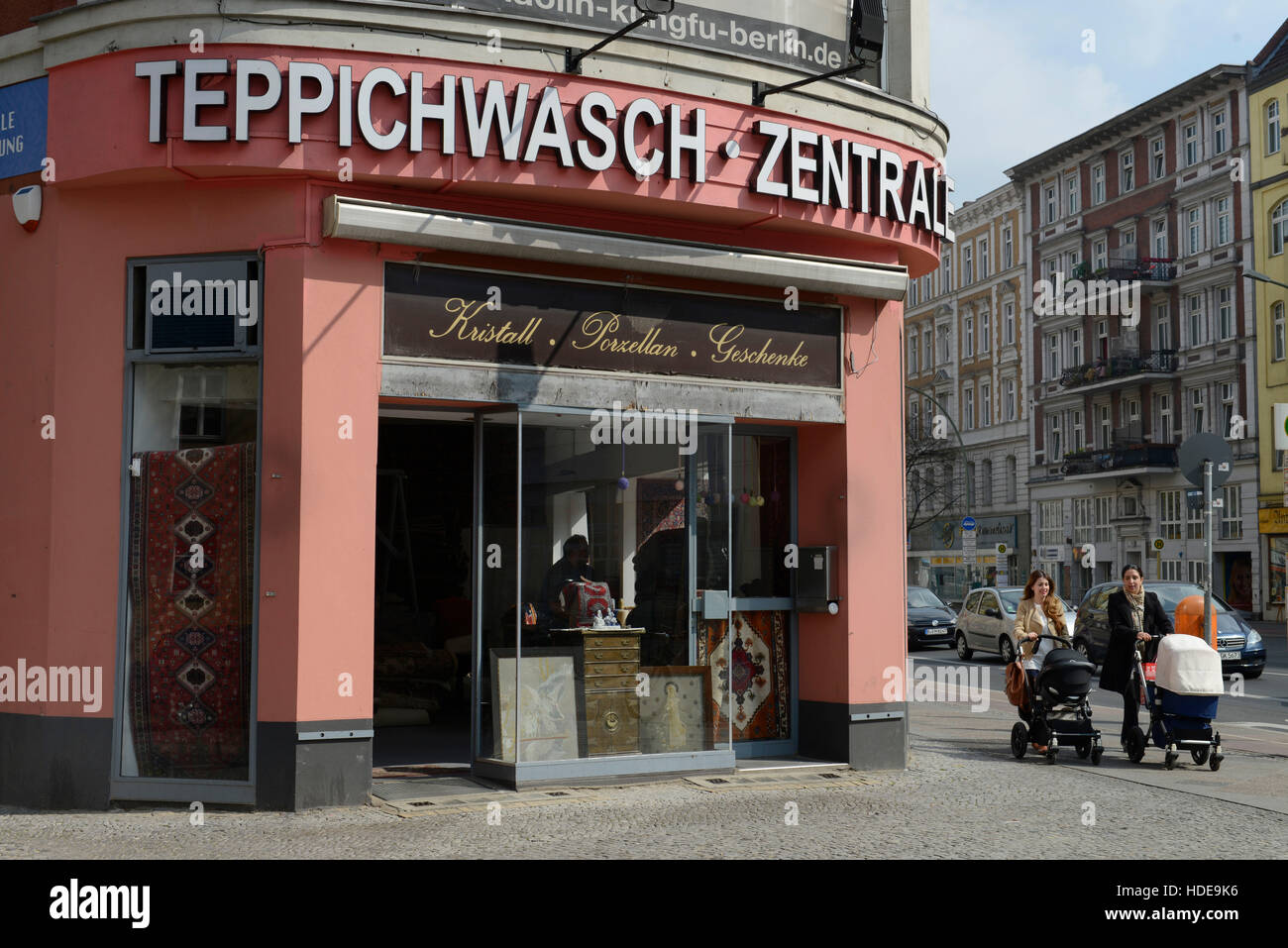 Teppichwaschzentrale, Hauptstrasse, Schöneberg, Berlin, Deutschland Banque D'Images