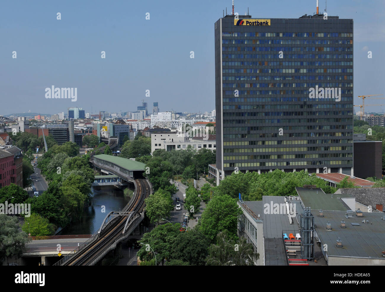 Postbank Hochhaus, Hallesches Ufer, Kreuzberg, Berlin, Deutschland Banque D'Images