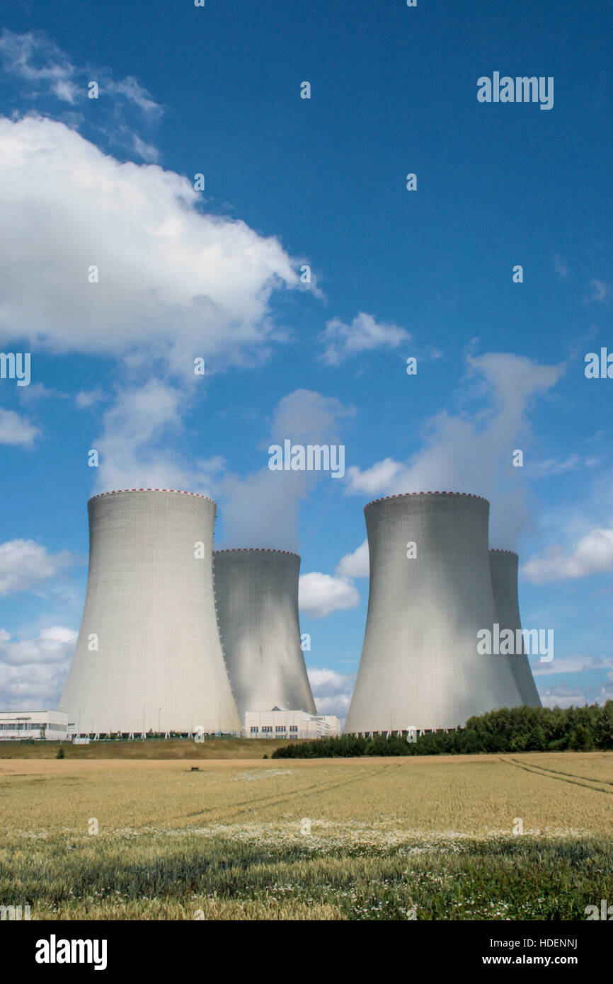 Centrale nucléaire de Temelin -, l'énergie nucléaire, le mouvement anti-nucléaire Banque D'Images