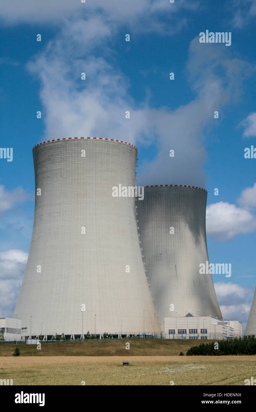 Centrale nucléaire de Temelin -, l'énergie nucléaire, le mouvement anti-nucléaire Banque D'Images