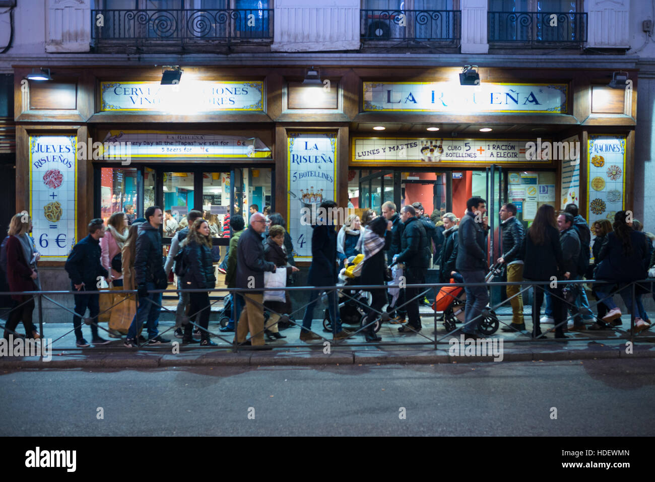 Restaurant Madrid. L'Espagne. Banque D'Images