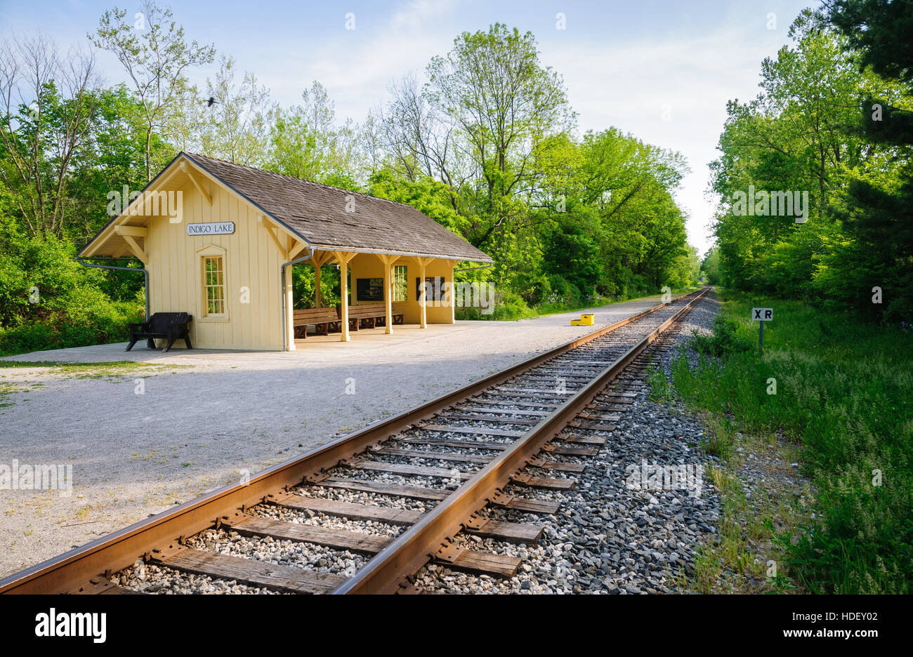 Parc national de Cuyahoga Valley Railroad Station Banque D'Images