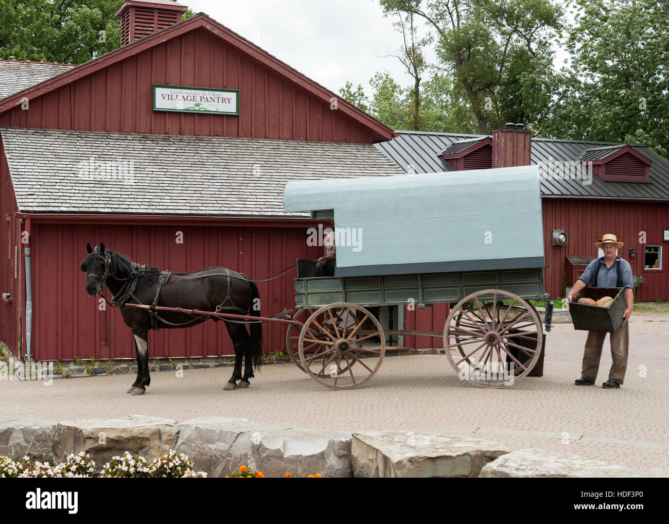 Upper Canada Village l'Ontario Canada costume Banque D'Images