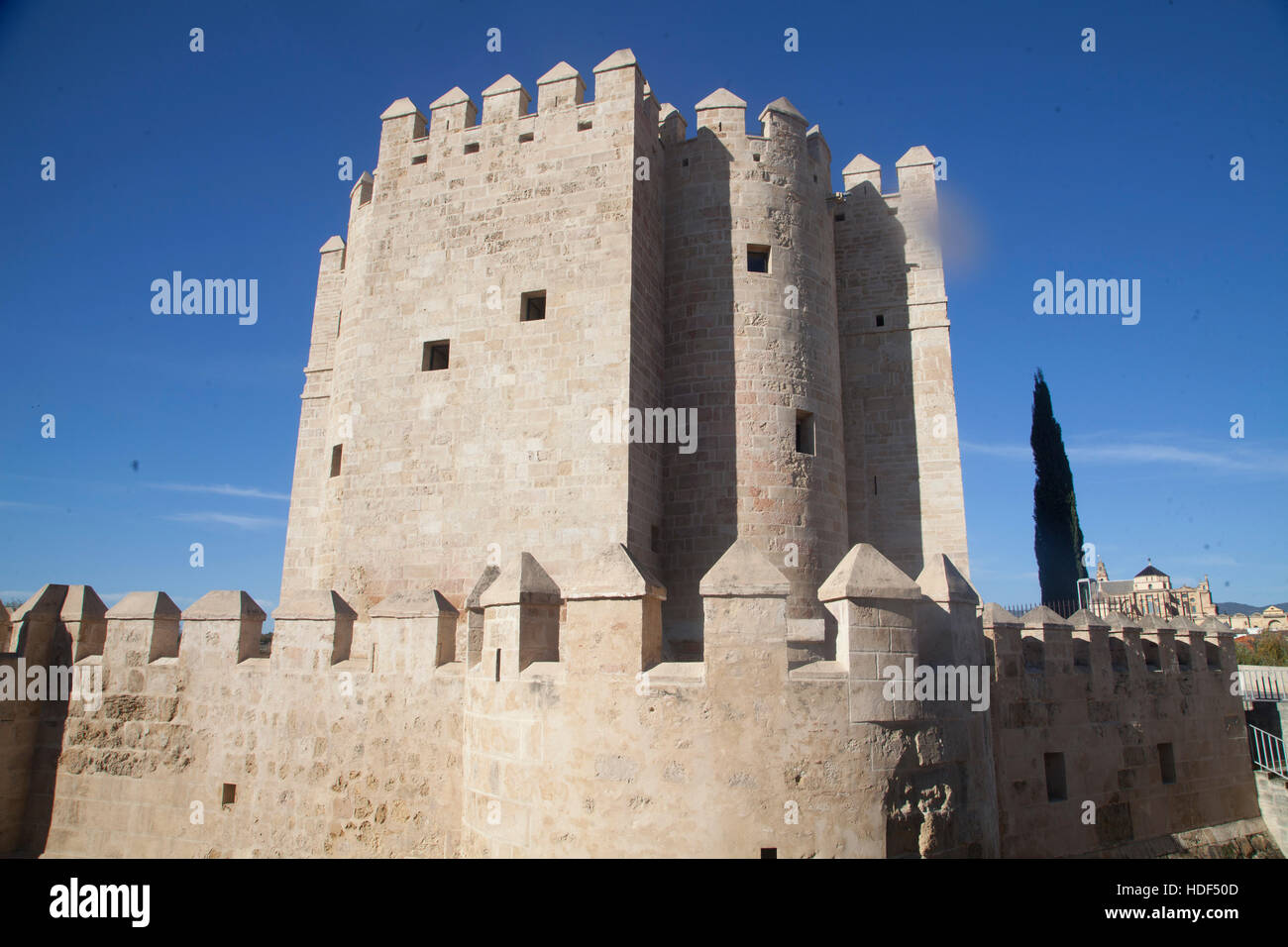 Torre de la Calahorra au sud du pont romain de Cordoue Banque D'Images