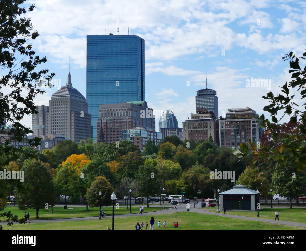 Skyline de Boston Banque D'Images