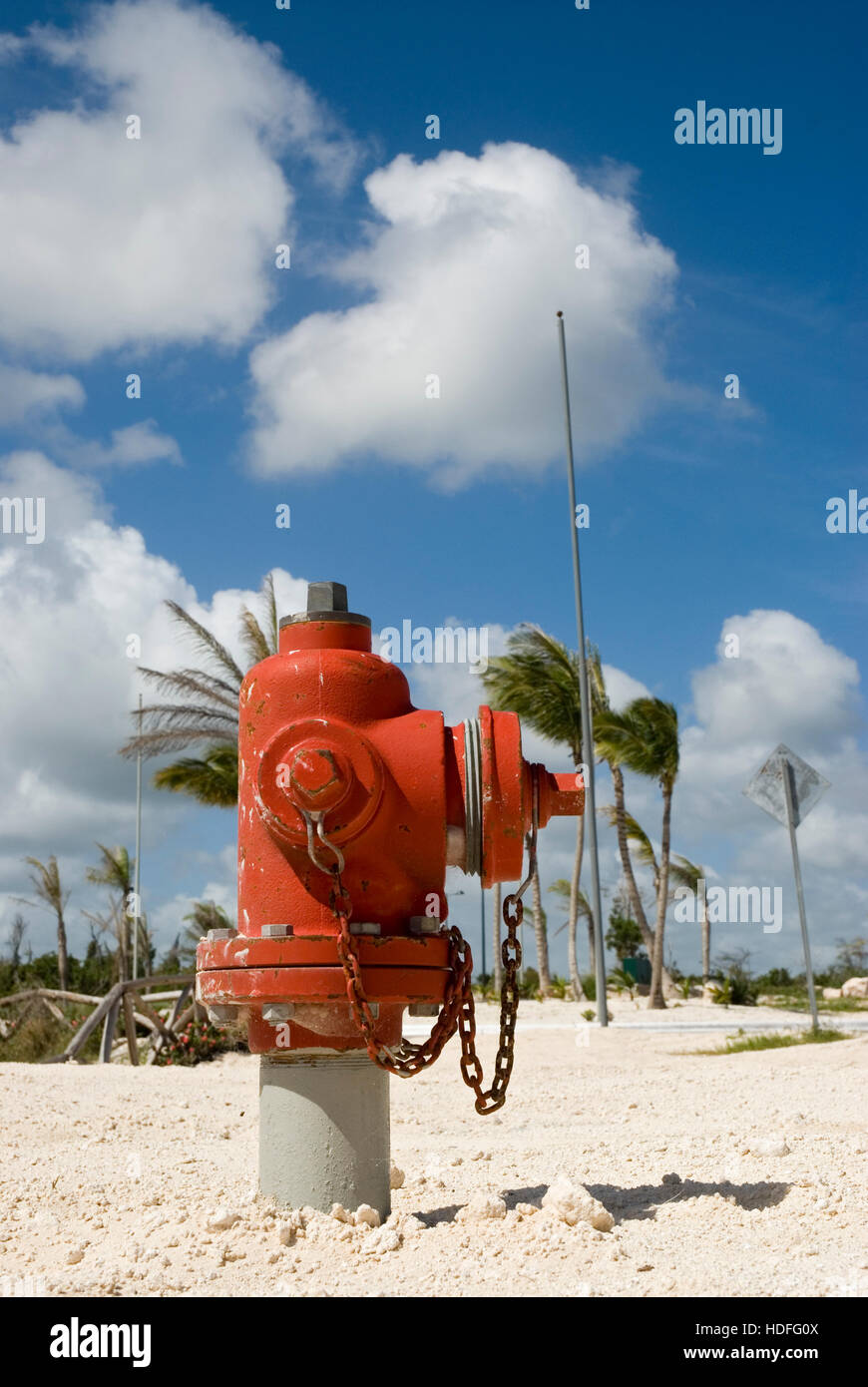 Poteau incendie dans la République dominicaine, Punta Cana, République dominicaine, Amérique Centrale Banque D'Images