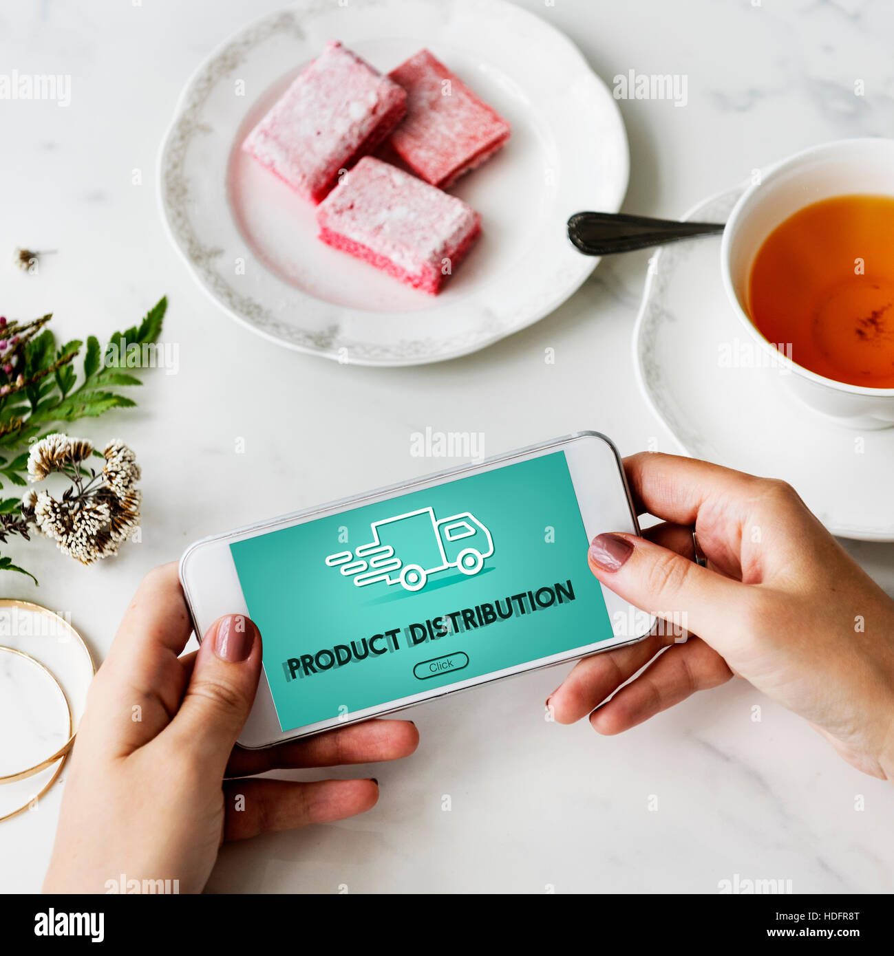 Expédition à l'exportation Importation Truck Concept Graphique Banque D'Images