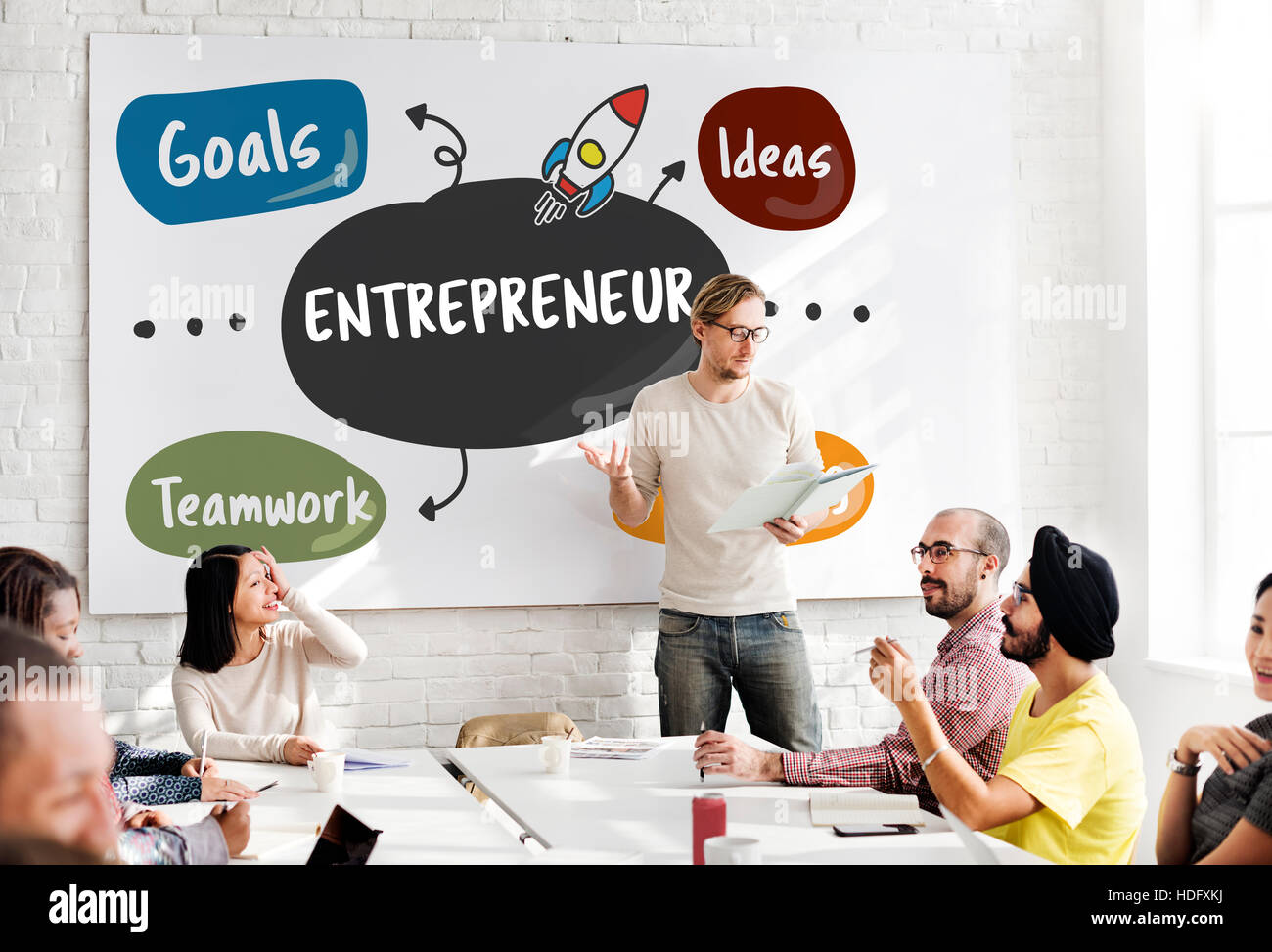 Schéma de stratégie Idées Objectifs Concept Photo Stock - Alamy