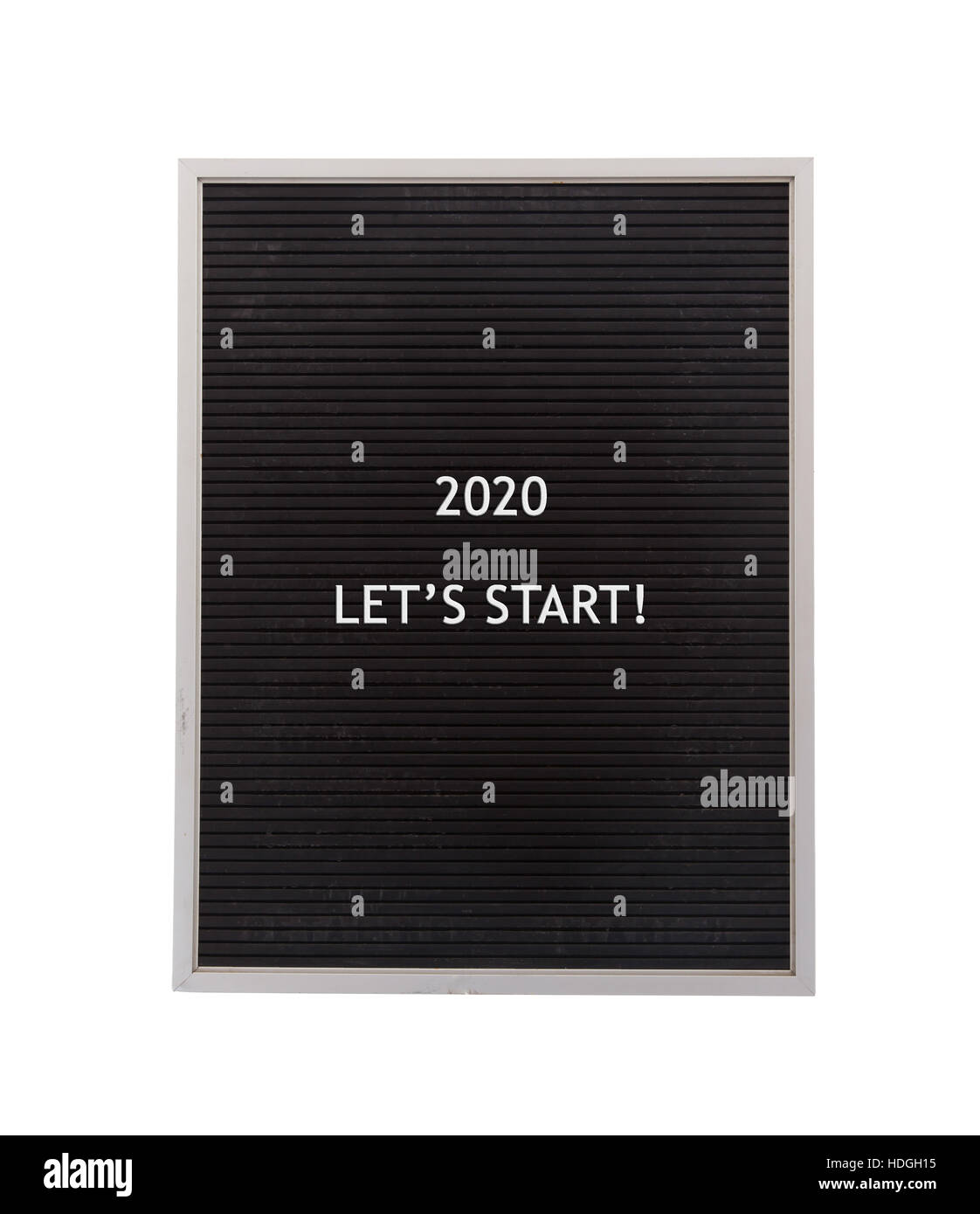 Très vieux conseil menu noir - Nouvelle année - 2020 Banque D'Images