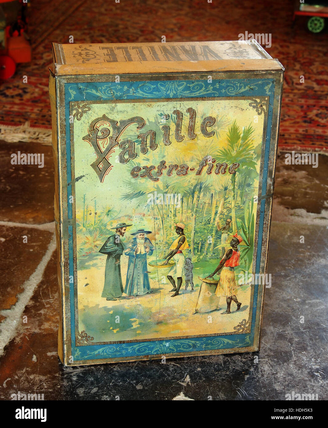 Vanille, boAEte extra-fines en fer, Yvette Dardenne pic1 Banque D'Images