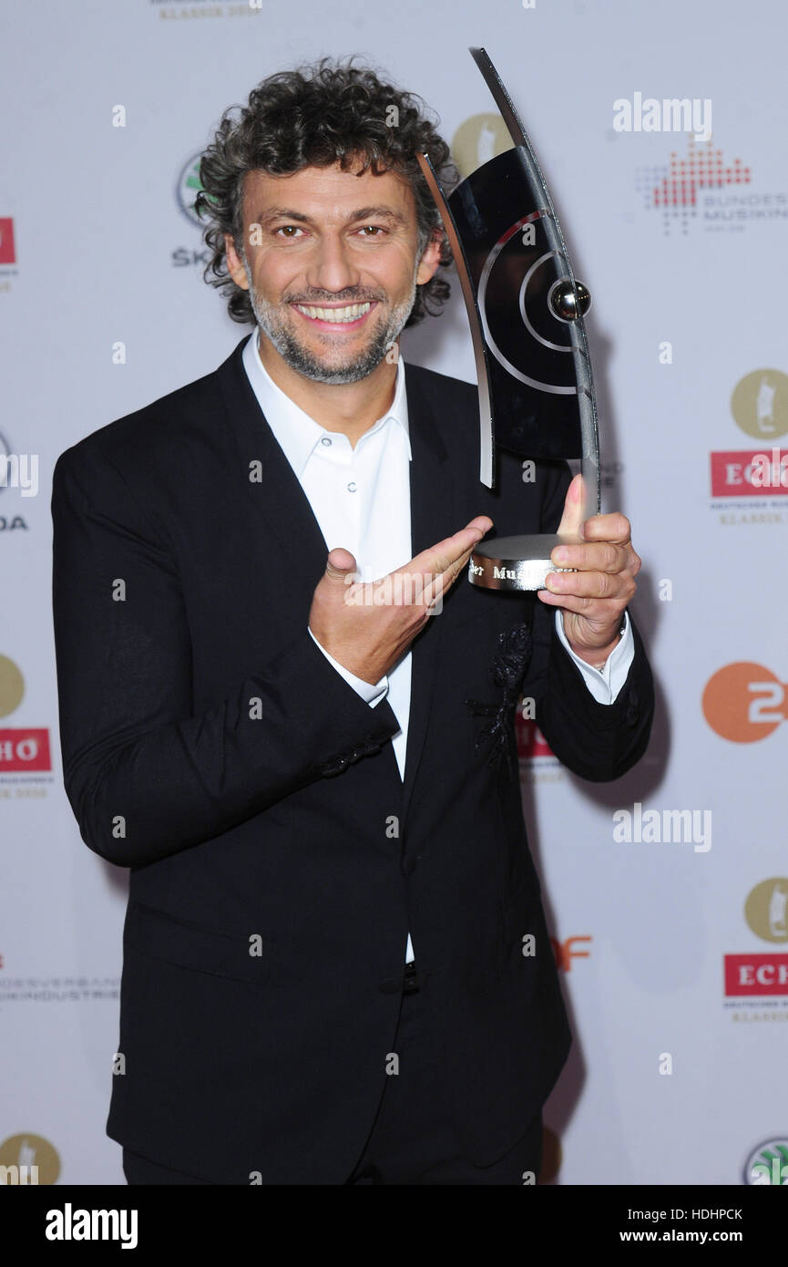 Echo Klassik - Deutscher Musikpreis au Konzerthaus de Gendarmenmarkt. Avec : Jonas Kaufmann Où : Berlin, Allemagne Quand : 09 Oct 2016 Banque D'Images