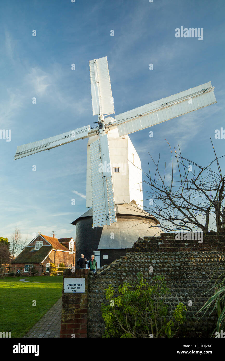 Windmill Hill Mill à Uetendorf, East Sussex, Angleterre. Banque D'Images