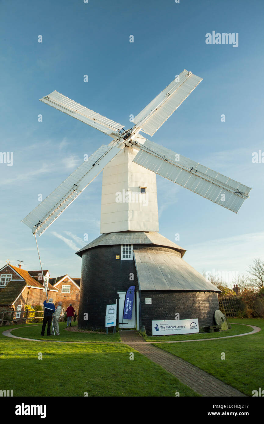 Windmill Hill Mill à Uetendorf, East Sussex, Angleterre. Banque D'Images