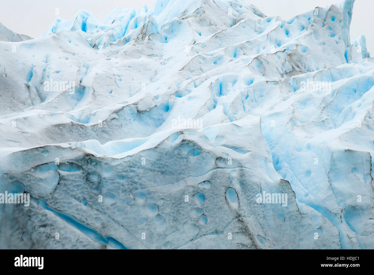 Le glacier Perito Moreno, le Parc National Los Glaciares, El Calafate. Province de Santa Cruz, Patagonie, Argentine Banque D'Images