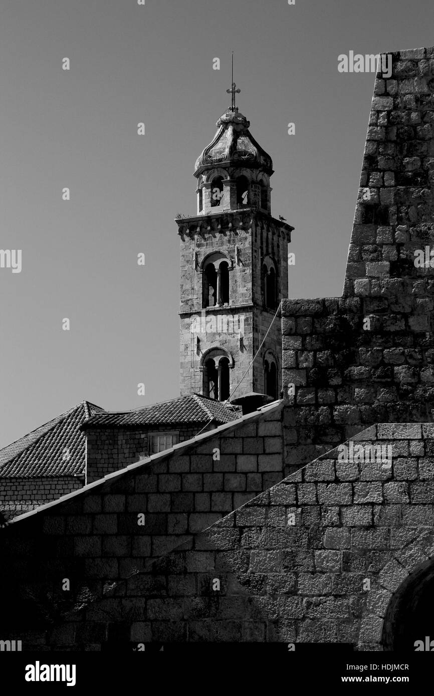 La vieille ville de Dubrovnik de toiture Banque D'Images