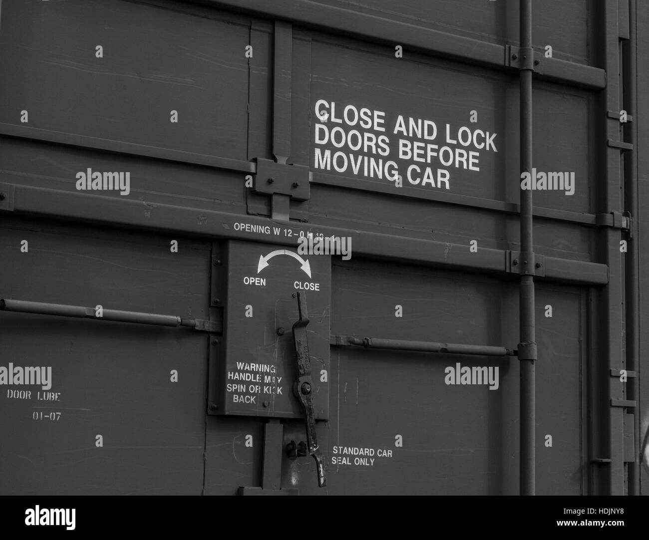 R&R Fort porte de voiture Banque D'Images