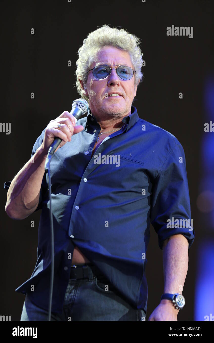Roger Daltrey de l'OMS comme le groupe sur scène au cours du désert à l'Empire Polo Club à Indio, en Californie. Avec : Roger Daltrey Où : Indio, California, United States Quand : 16 Oct 2016 Banque D'Images