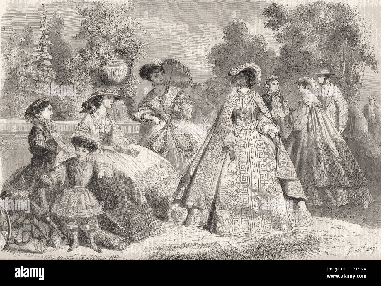 @Summer Mode, Illustration, 1861-08-11 Banque D'Images