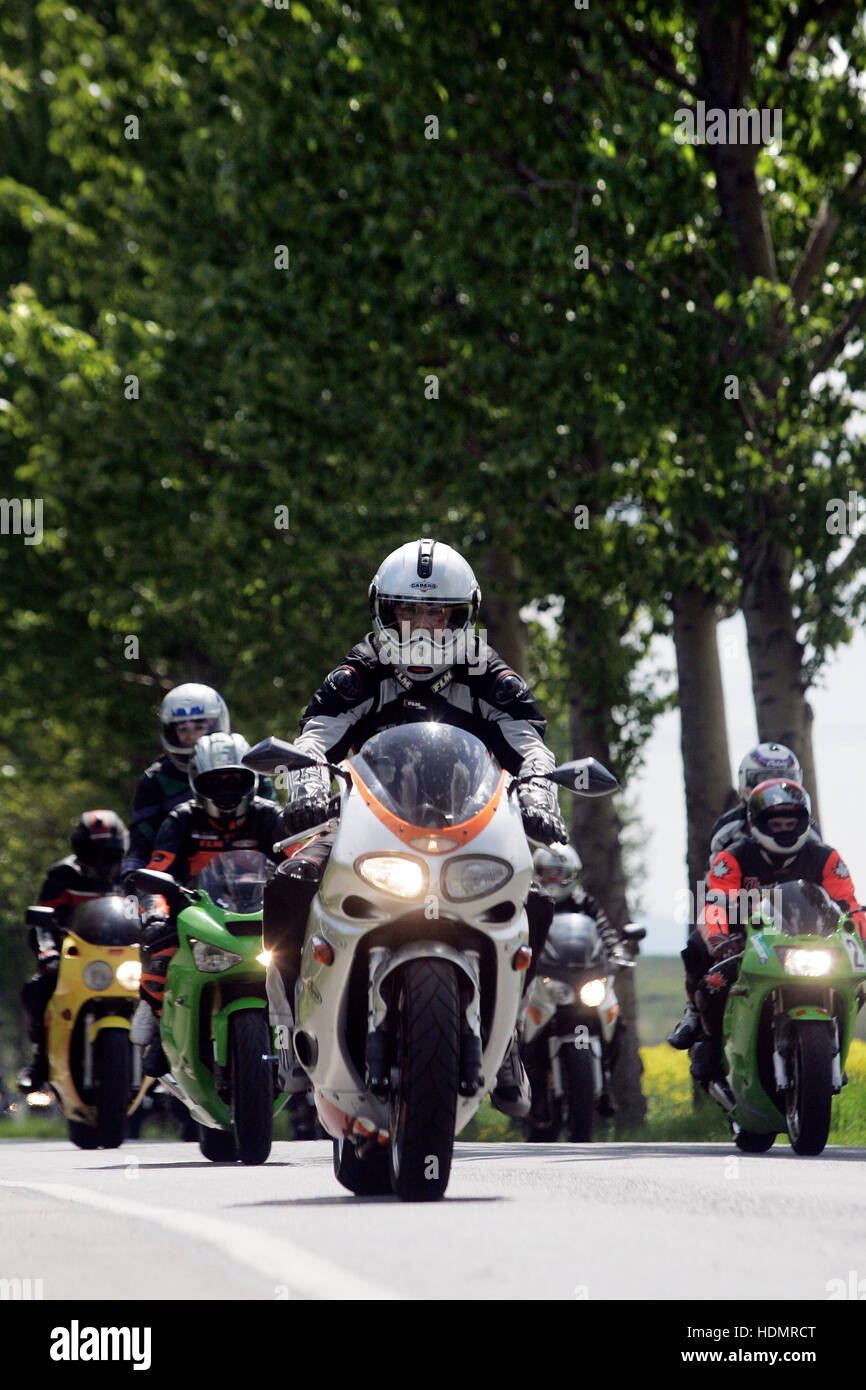 15. Motorradausfahrt la grosse Dresdner, 15e grande moto de route de Dresde, Dresde, Saxe Banque D'Images