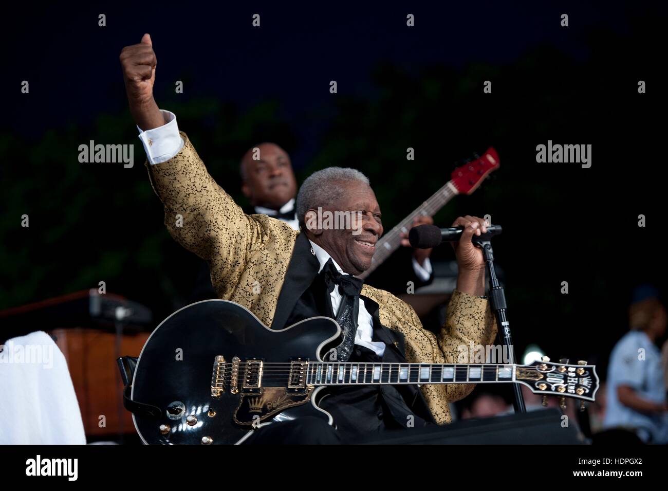 Chanteur de Blues légendaire B.B. Le roi effectue au National Memorial Day Concert sur la pelouse Ouest Capitole 30 mai 2016 à Washington, DC. Banque D'Images