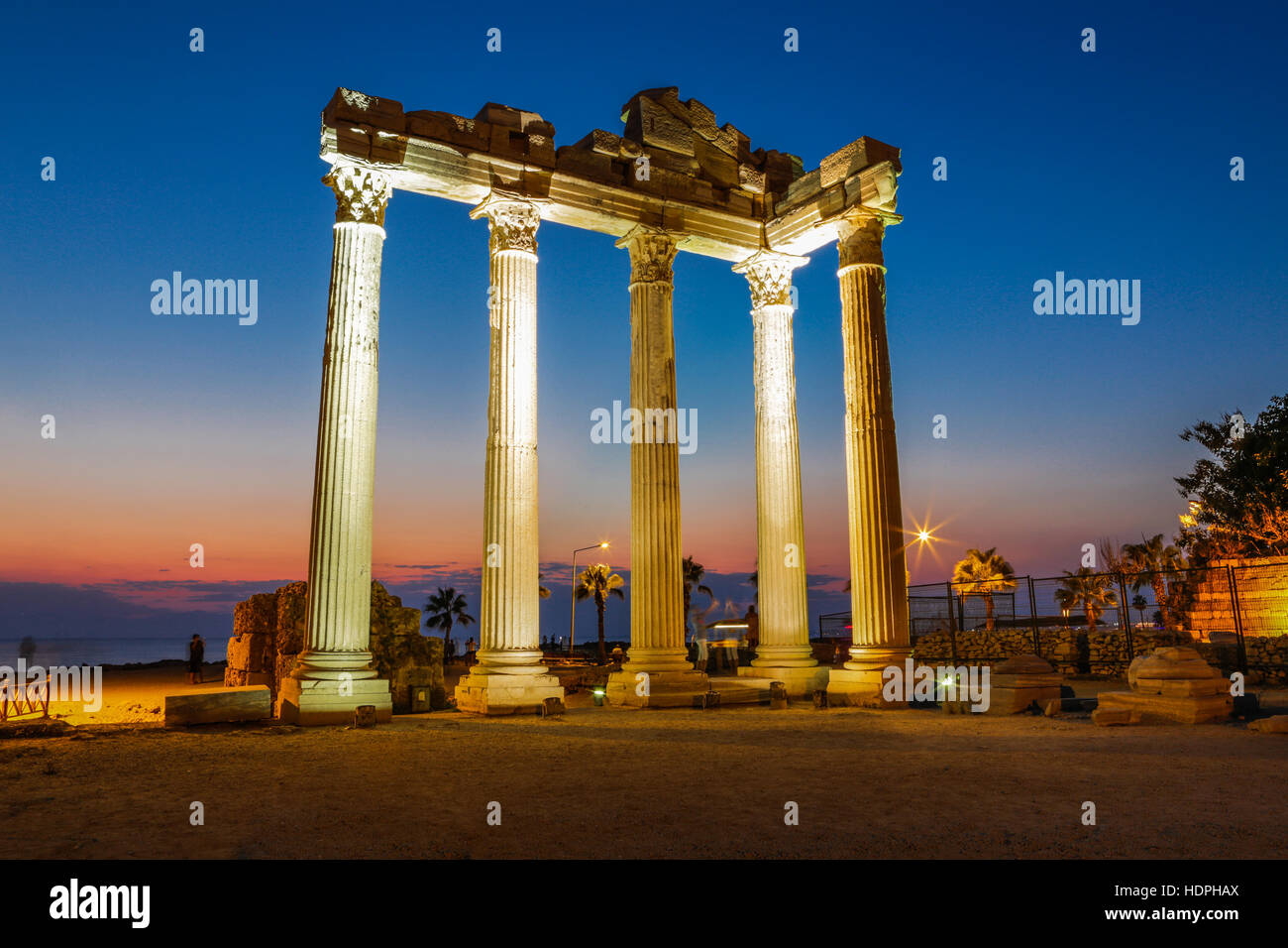 Temple d'Apollon. La Turquie, de côté. Banque D'Images