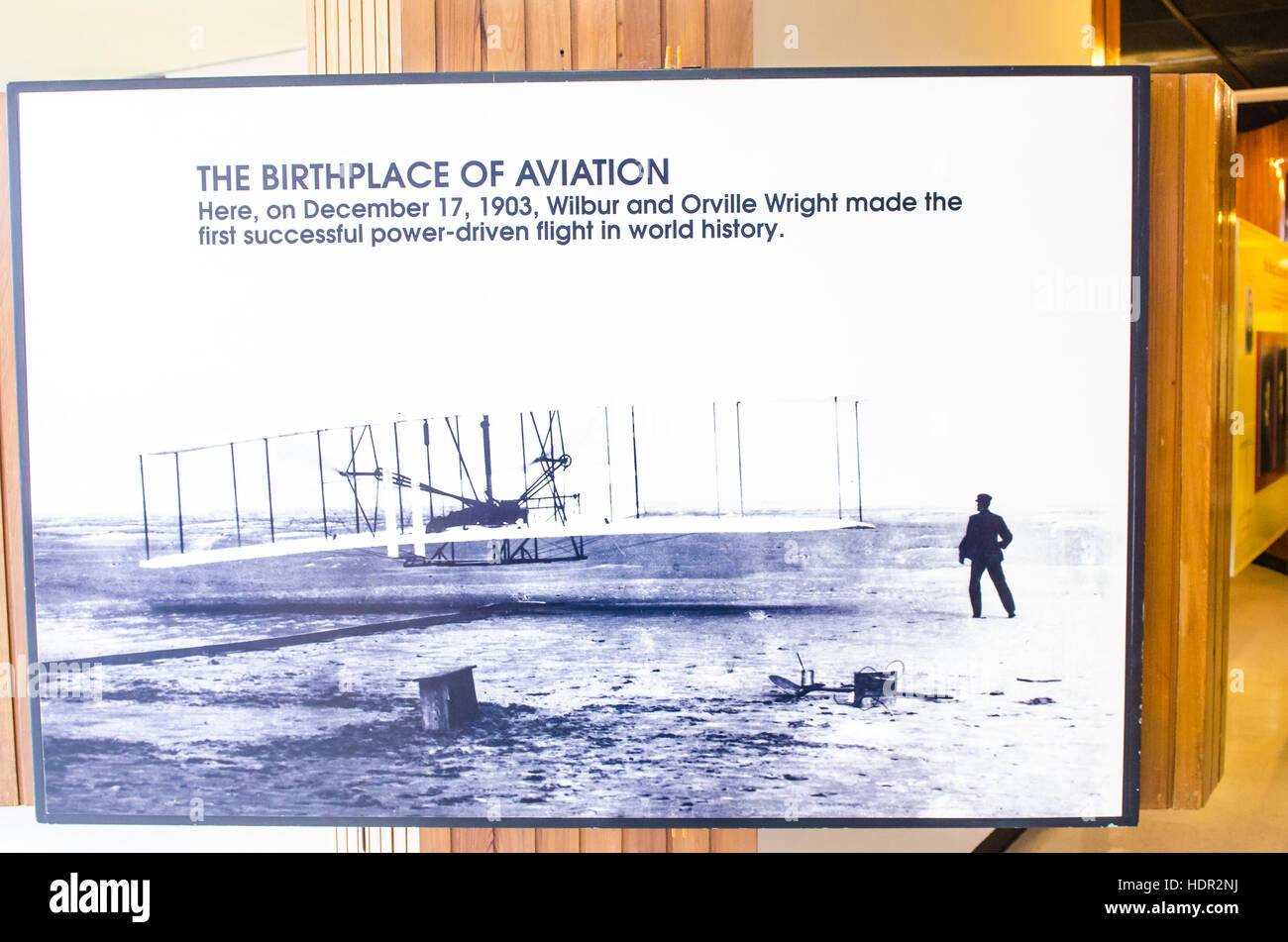 Wright Brothers National Memorial, Kill Devil Hills, Kitty Hawk, Outer Banks, Caroline du Nord, USA. Banque D'Images