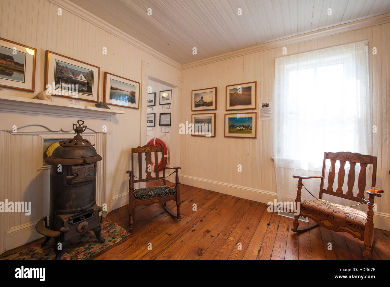 David Williams Chambre Musée, Ocracoke Island, Outer Banks, Caroline du Nord, USA. Banque D'Images