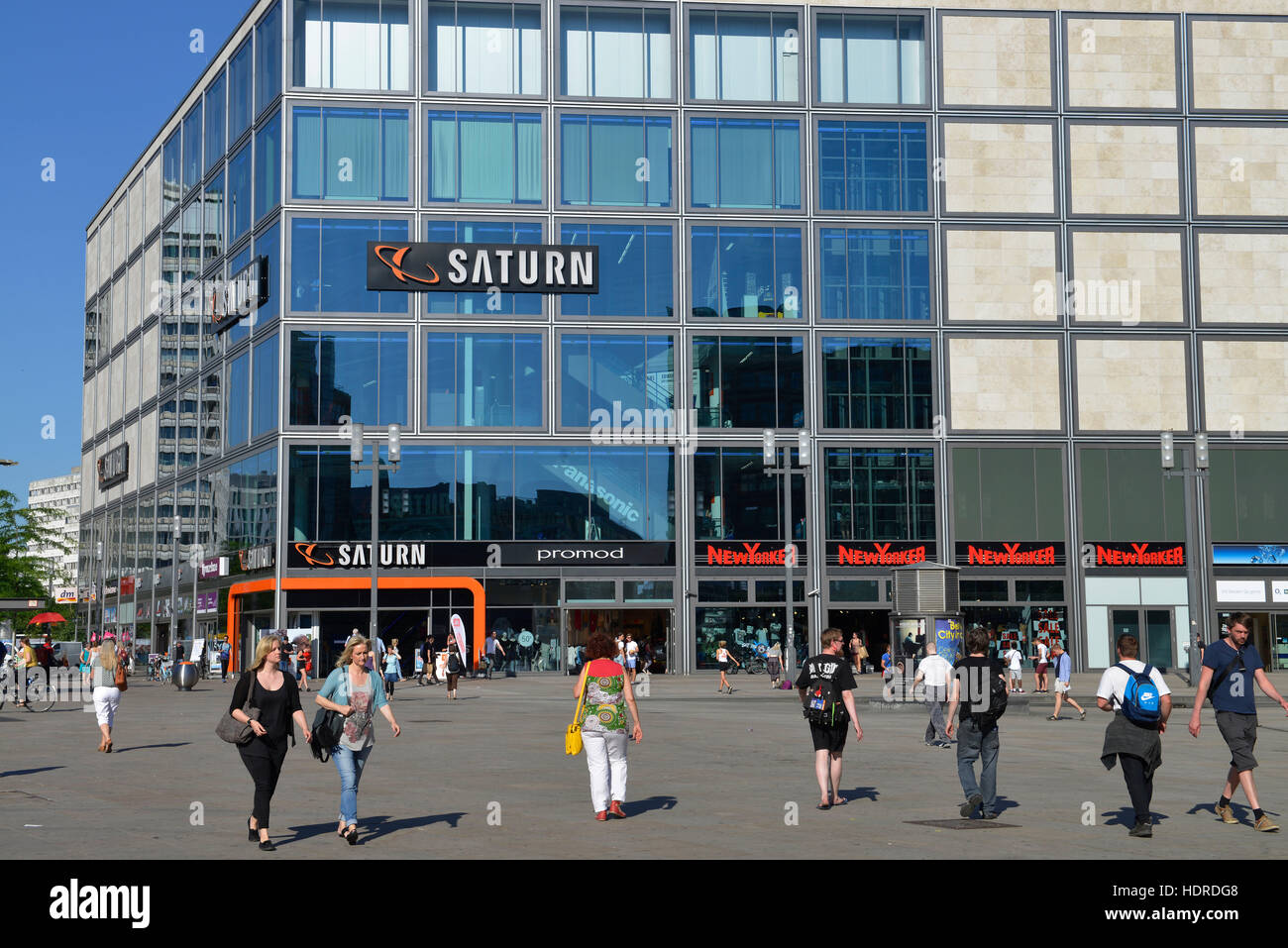 Saturne, Alexanderplatz, Mitte, Berlin, Deutschland Banque D'Images