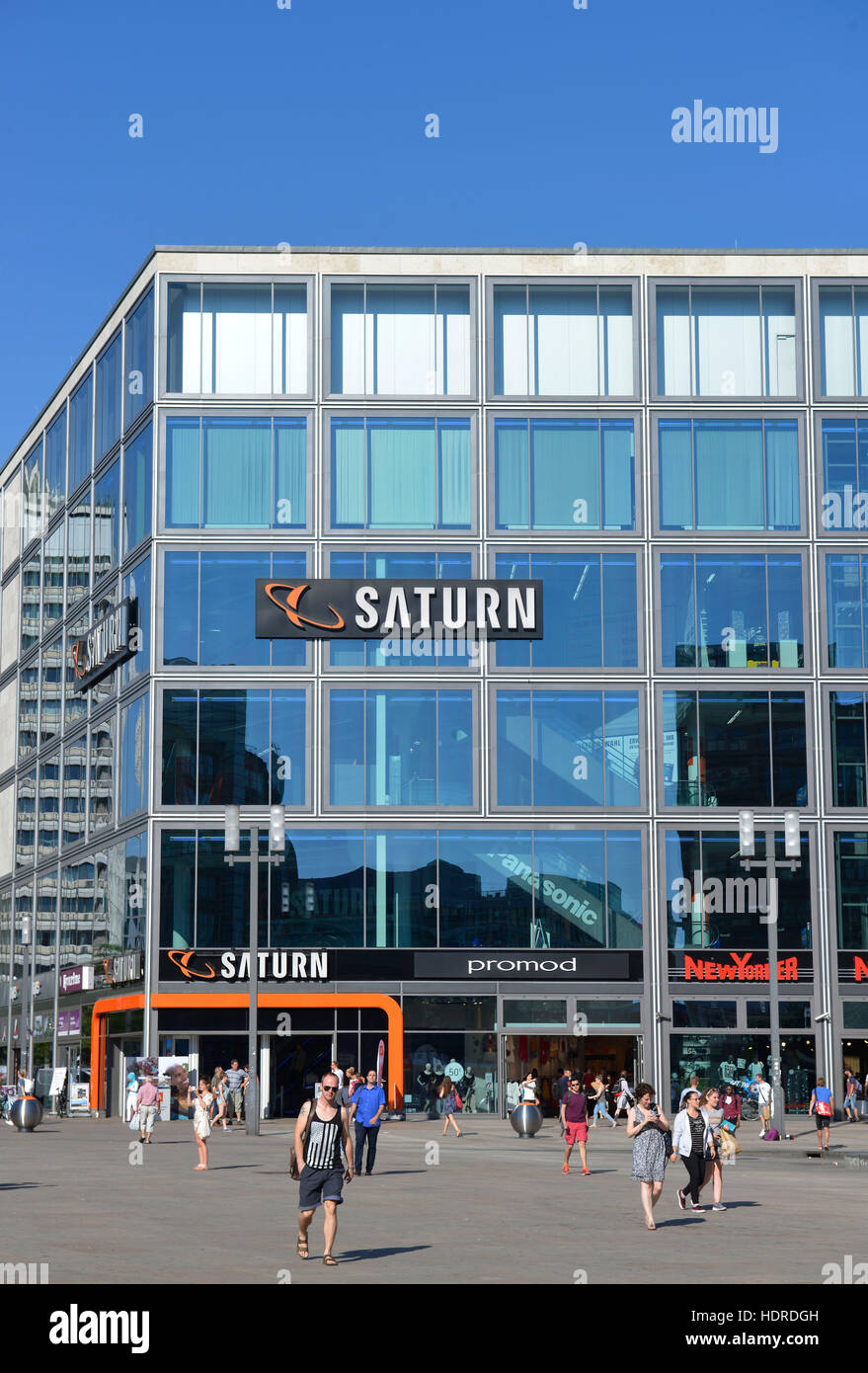 Saturne, Alexanderplatz, Mitte, Berlin, Deutschland Banque D'Images