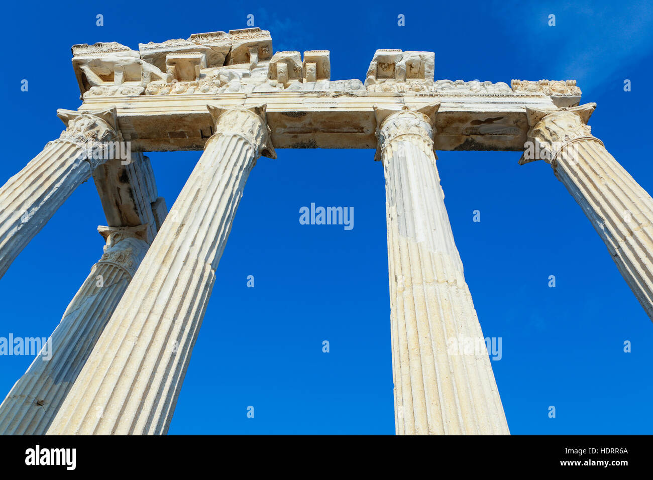 Temple d'Apollon. La Turquie, de côté. Banque D'Images