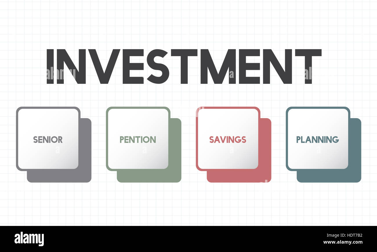 Le budget du Plan de retraite placement Concept Banque D'Images