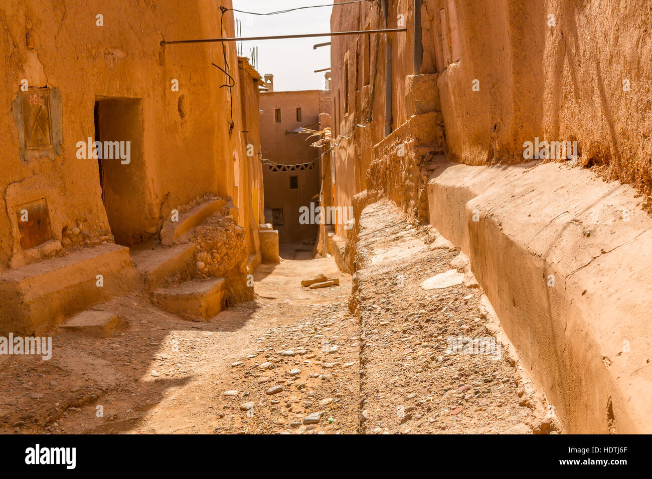 La construction d'origine de l'ancienne médina à Ouarzazate, Maroc Banque D'Images