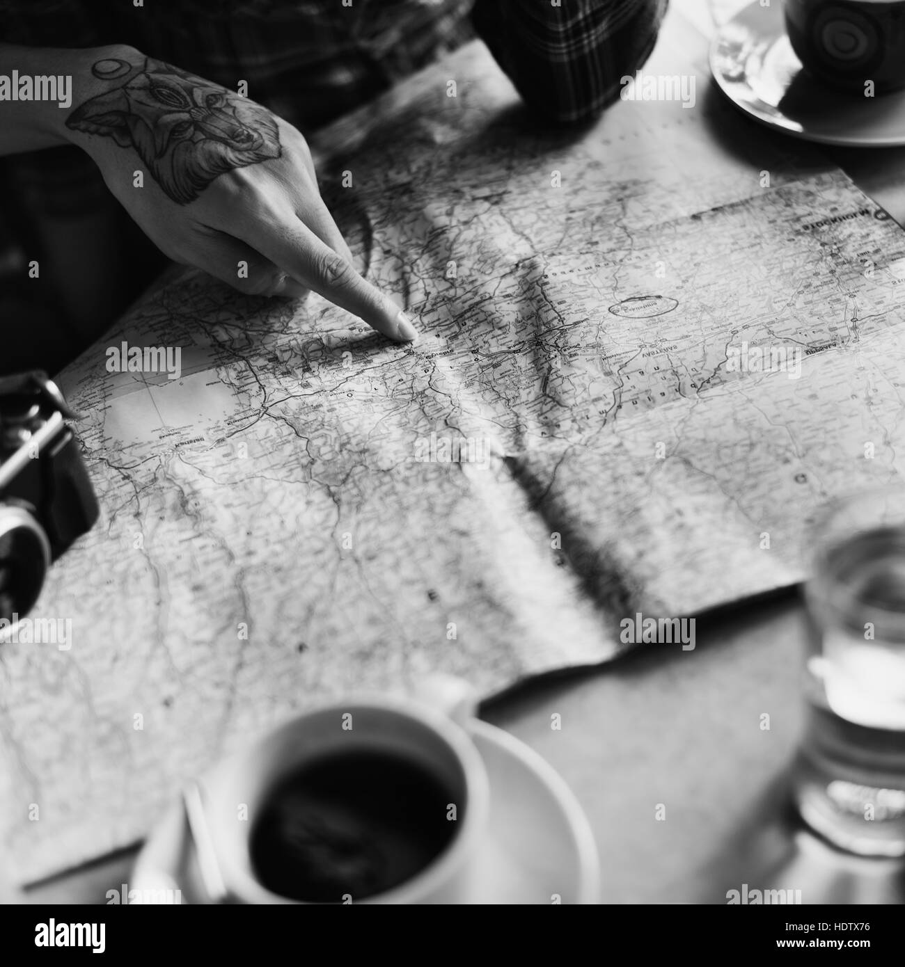 Personne Choix de Destination sur site Concept Banque D'Images