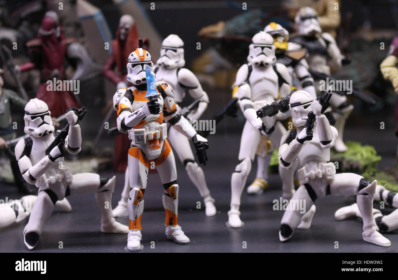 Chiffres de Star Wars stormtroopers Banque D'Images