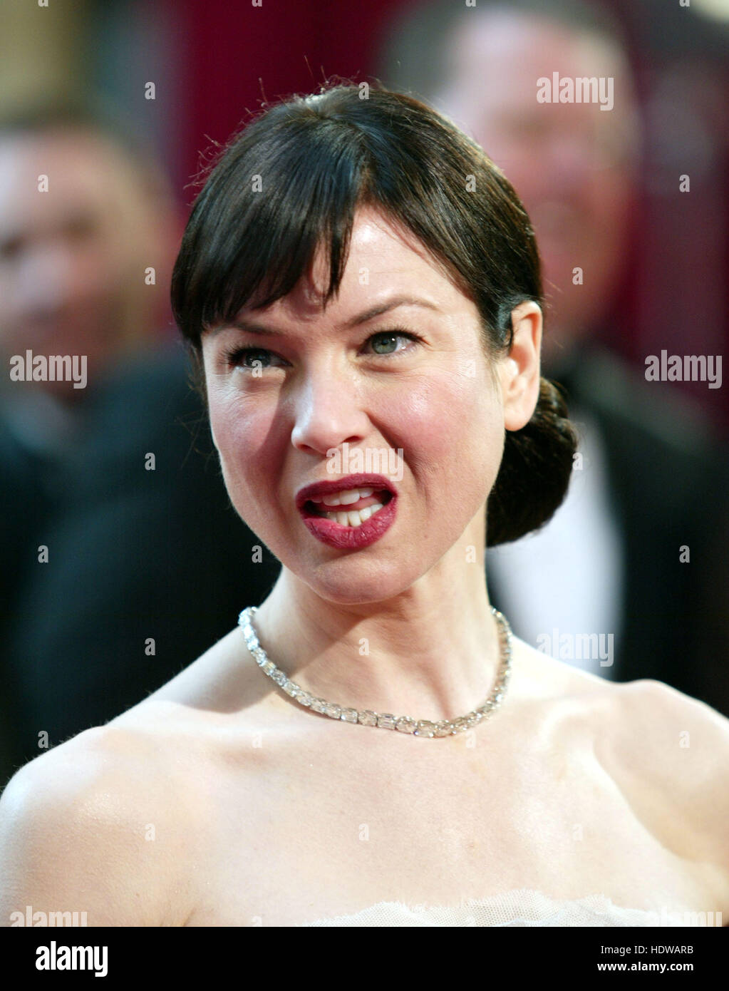 Renee Zellweger arrive à la 77e annuelle des Academy Awards à Los Angeles le 21 février 2005. Crédit photo : Francis Specker Banque D'Images