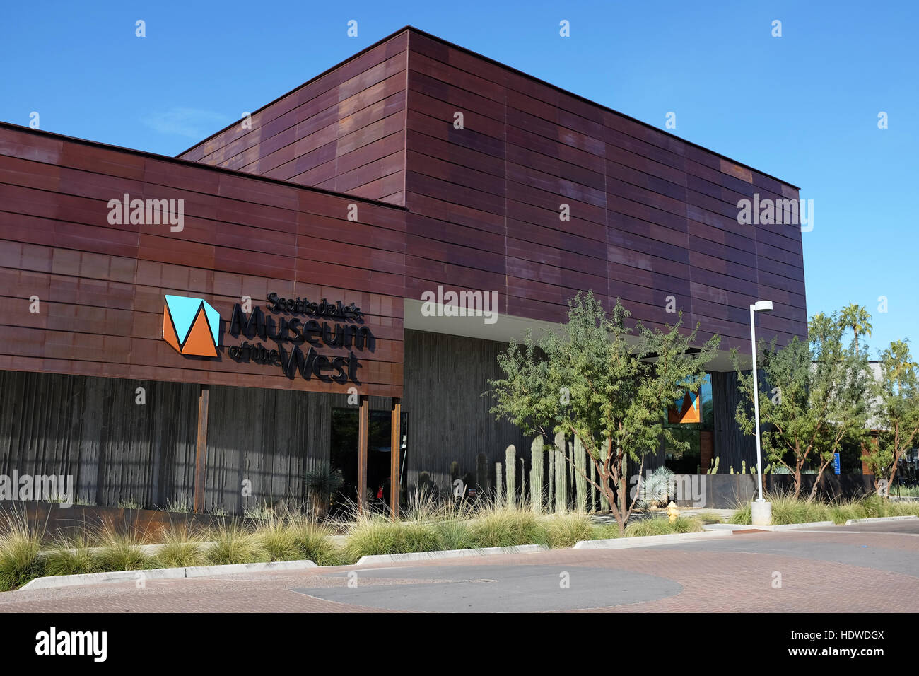 Musée de l'Ouest est situé dans la vieille ville de Scottsdale, Arizona, sur l'ancien site du Loloma Station de transport en commun. Banque D'Images