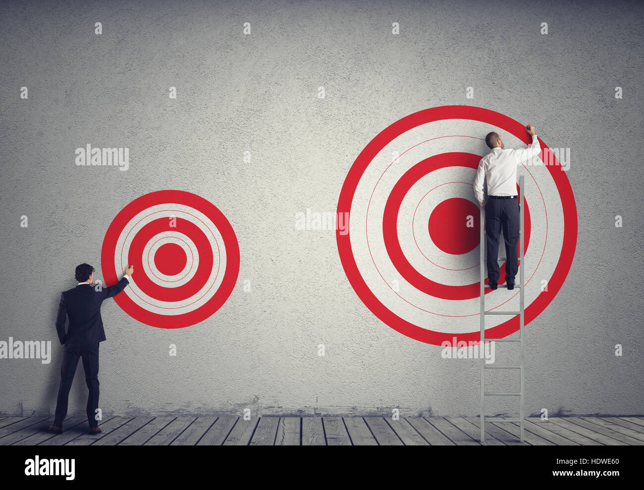 Plus de frapper la cible d'affaires Banque D'Images