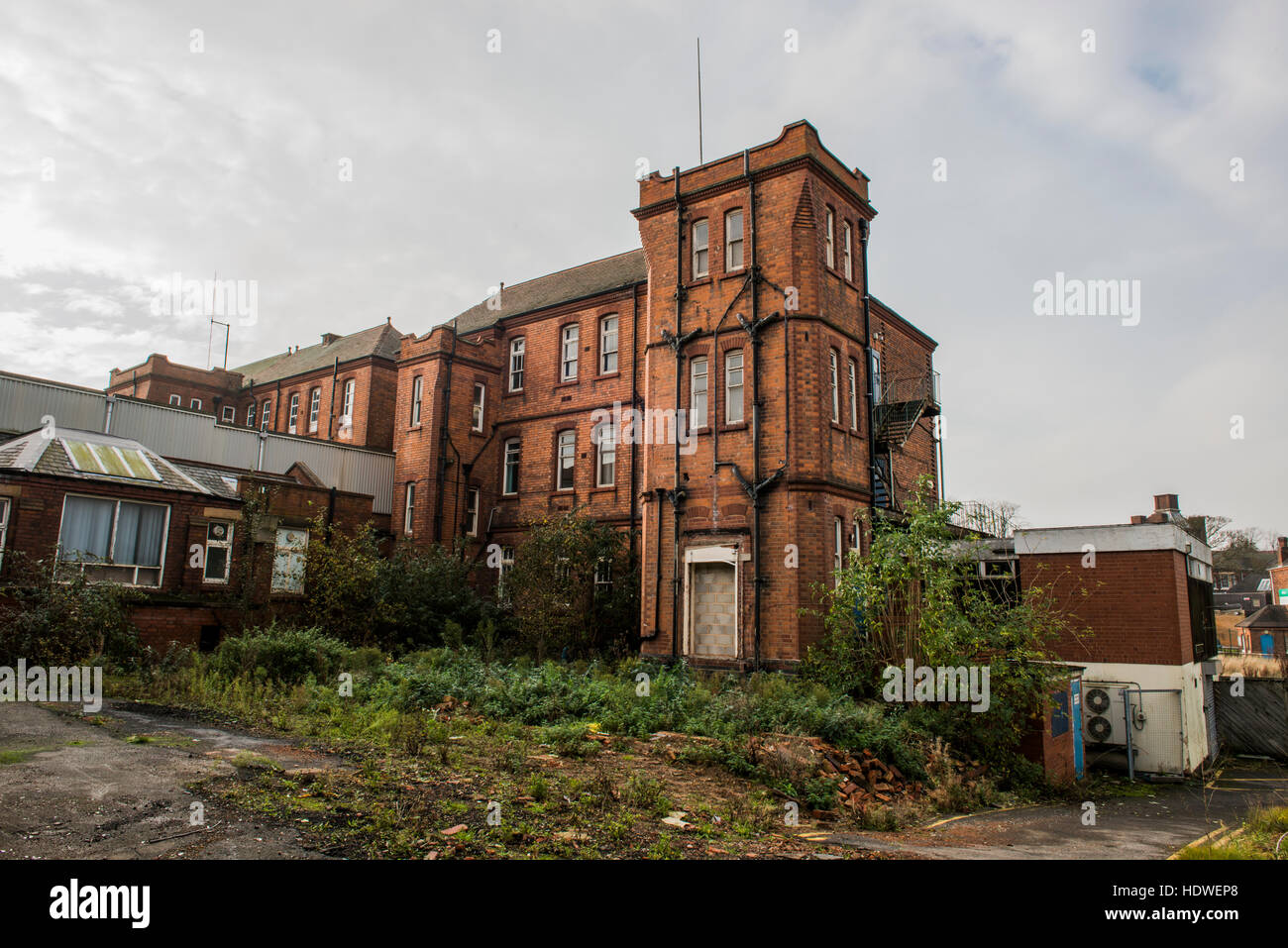 L'image externe de l'hôpital Selly Oak fermé, Birmingham, Angleterre, RU Banque D'Images