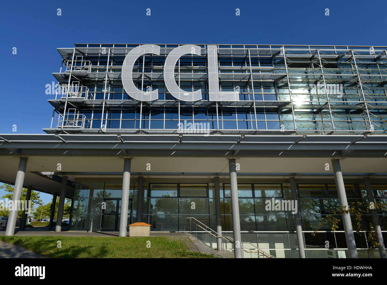 CCL - Centre des Congrès Neue Messe de Leipzig, Leipzig, Saxe, Allemagne, Banque D'Images