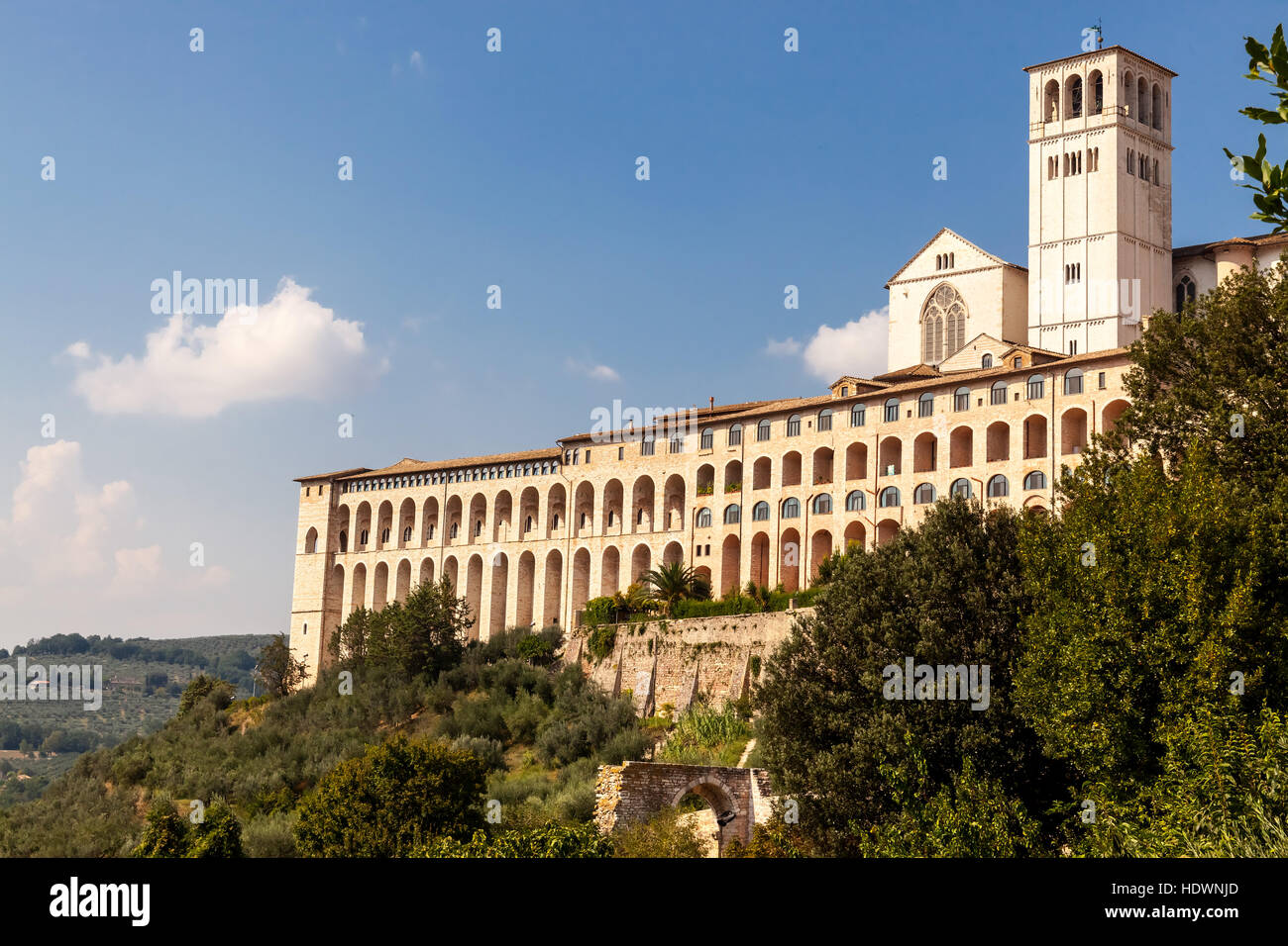 La Basilique Papale de Saint François d'assise. Banque D'Images