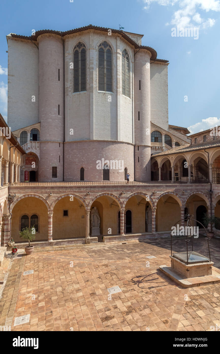 La Basilique Papale de Saint François d'assise. Banque D'Images