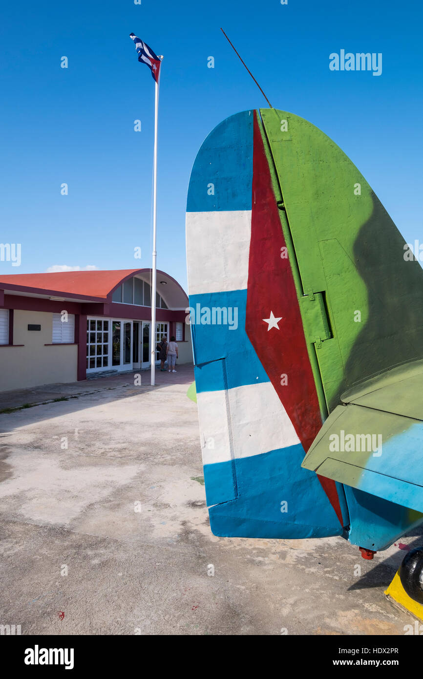 Sea Fury, avion monoplan Naval des combats au musée à la mémoire de la bataille de la Baie des Cochons, Playa Giron, Cuba Banque D'Images