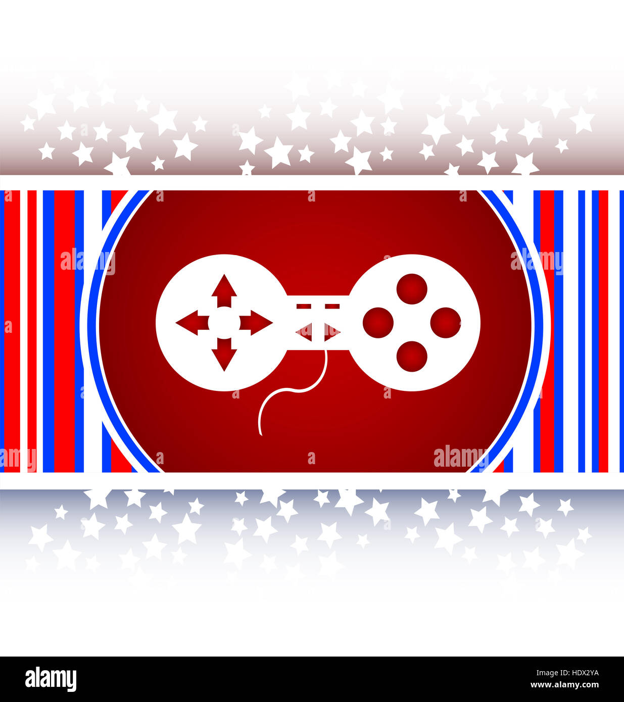 Contrôleur de jeu web icon, bouton Banque D'Images