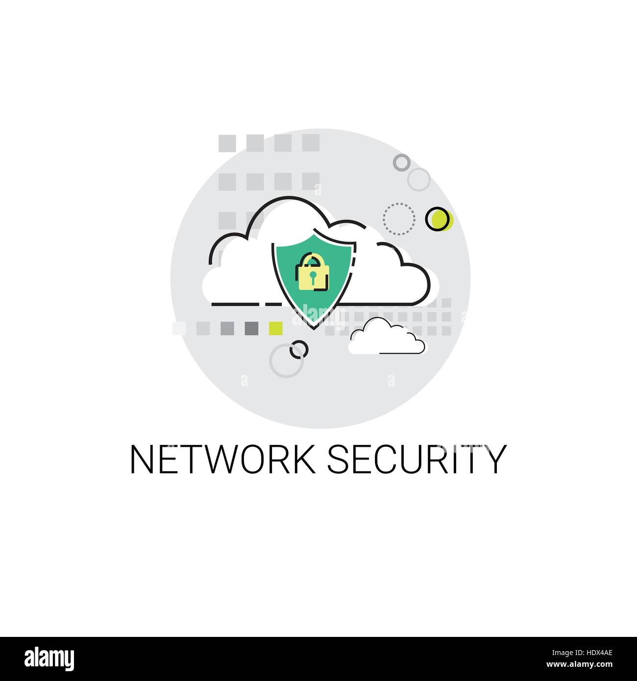 Vie privée Protection des données Internet Information Network Icône de sécurité Illustration de Vecteur