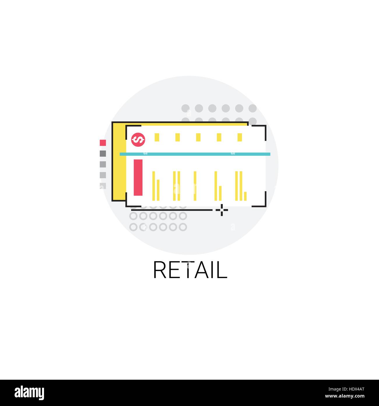 Centre commercial marché icône Store Illustration de Vecteur