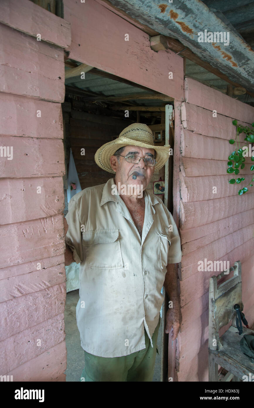 Agriculteur cubain Banque D'Images