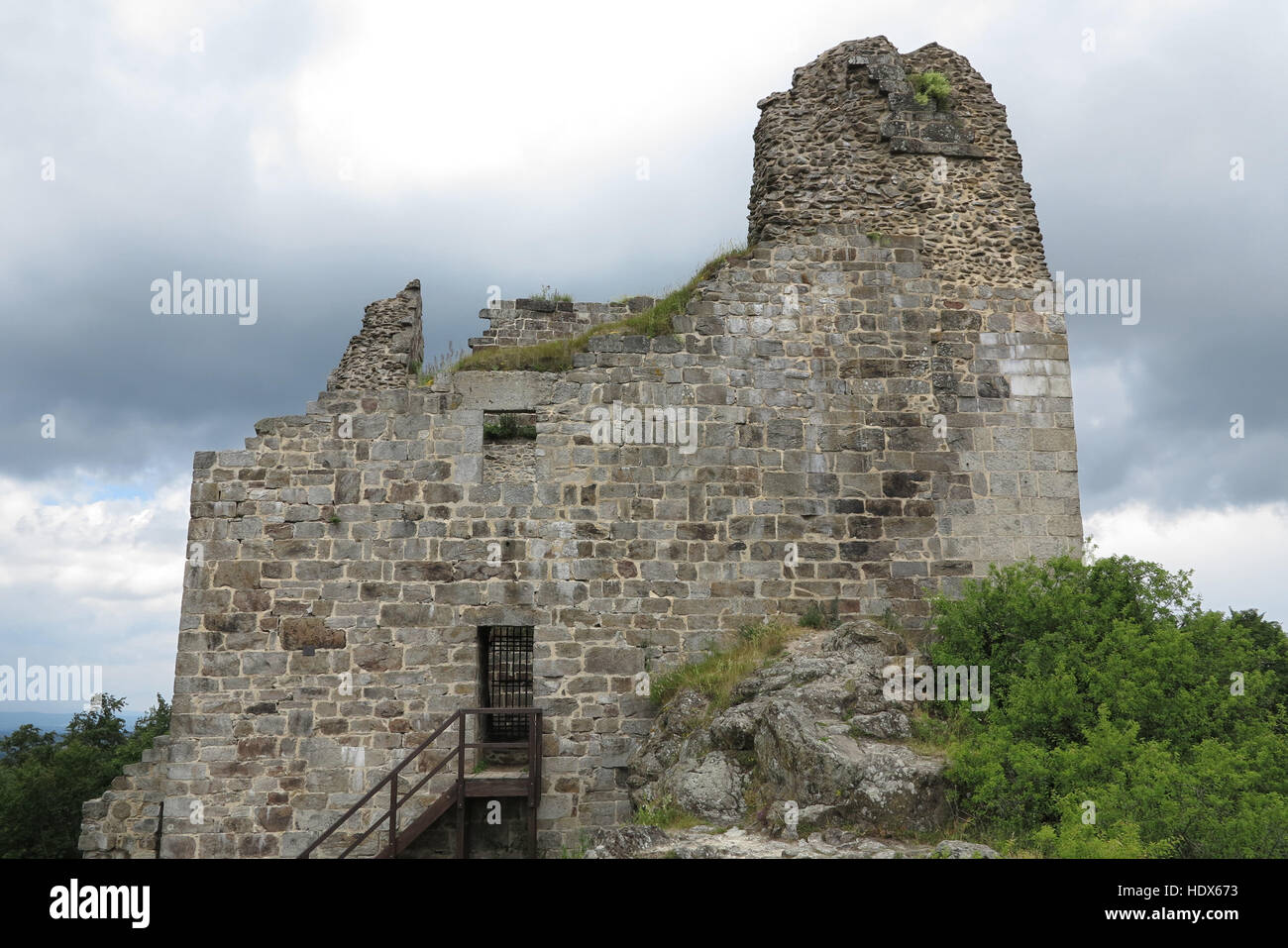 Primda - le château l'un des plus anciens châteaux en pierre en République Tchèque Banque D'Images