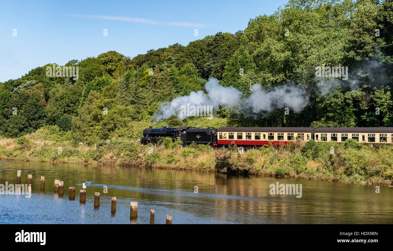 Loco vapeur Eric Treacy à Larpool sur le North York Moors Railway Banque D'Images