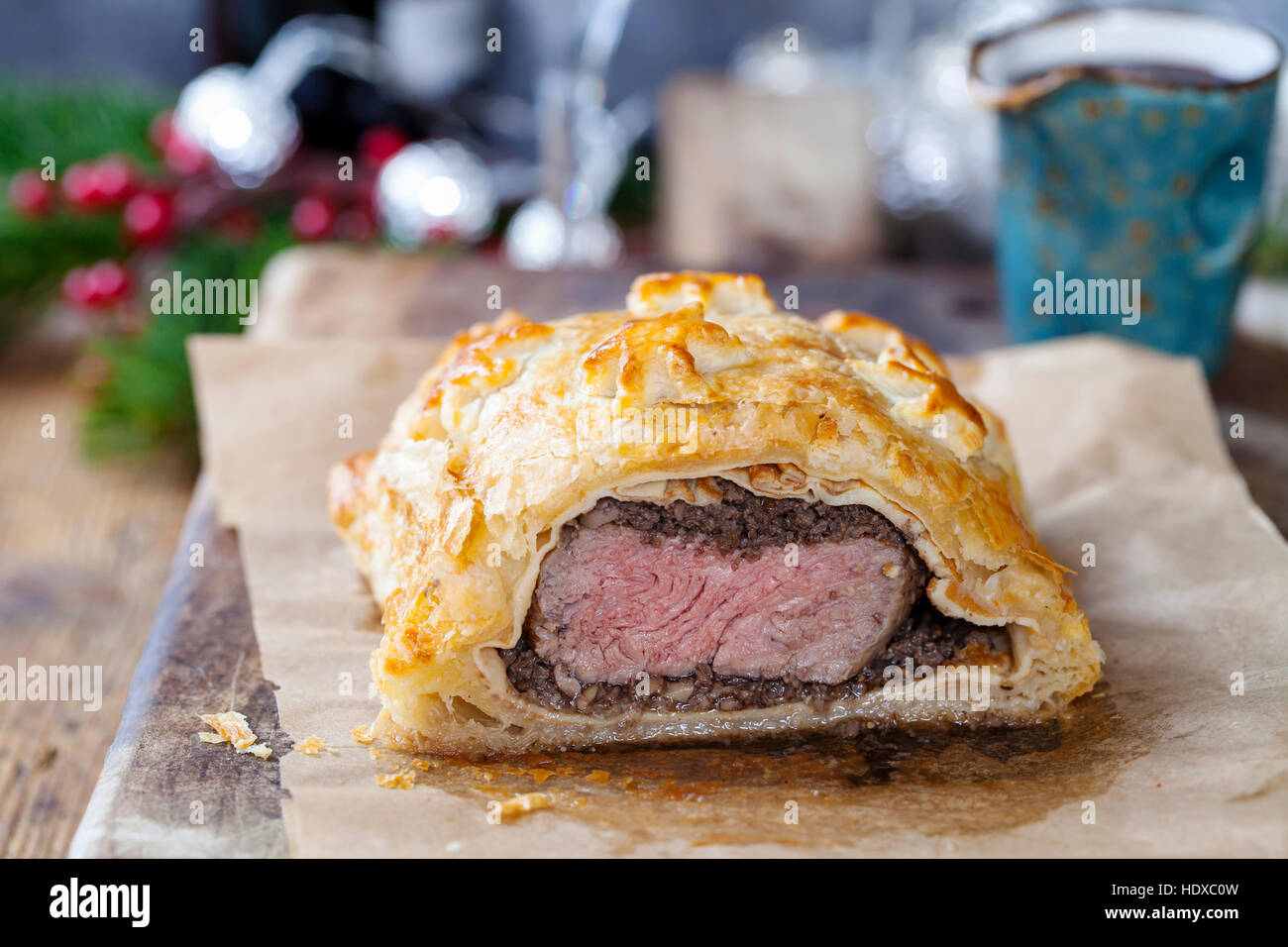 Wellington boeuf traditionnel Banque D'Images