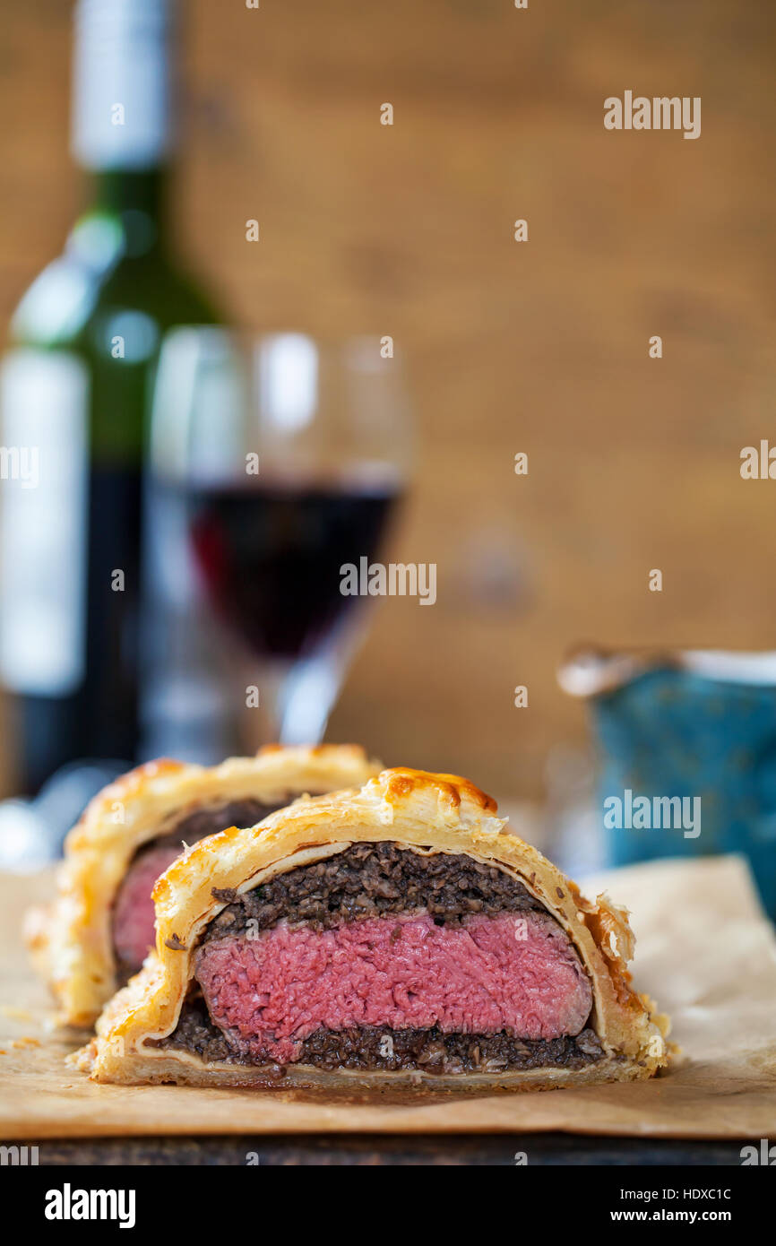 Wellington boeuf traditionnel Banque D'Images